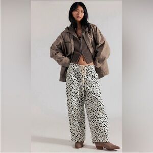 NWT Free People Easy Peasy Printed Pull On Pants
